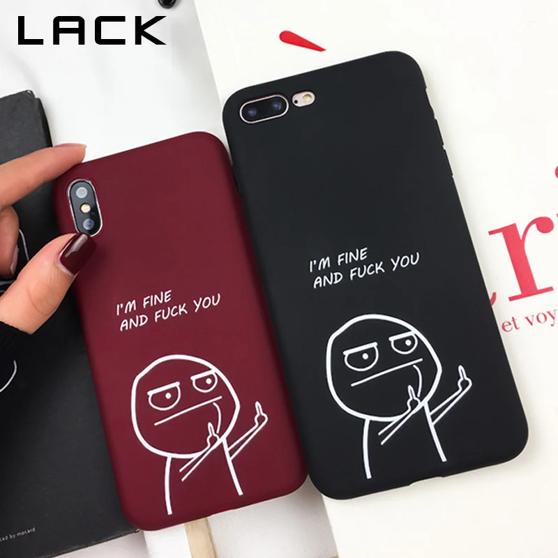 LACK Funny Cartoon Couples Phone Case For iphone XS Max XR X 6 6S 7 8 Plus Cover Ultra Slim Soft TPU Cases Capa |