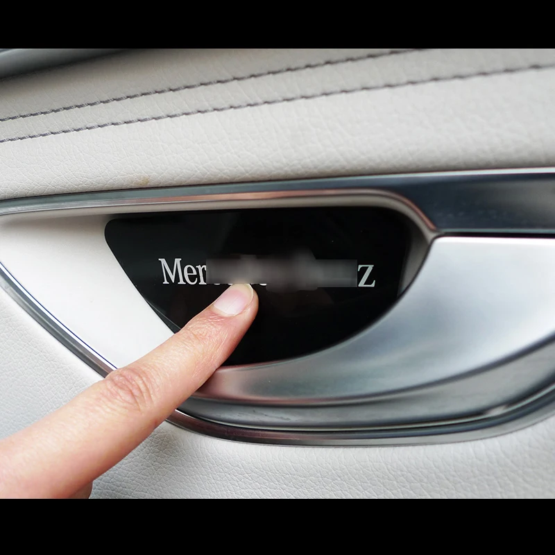 4 шт. накладки на внутреннюю дверную ручку автомобиля Mercedes Benz C Class W204 W205 & GLC X205 E W212