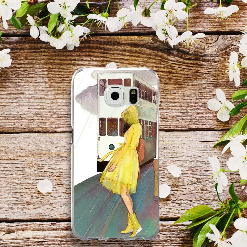 Модный женский красивый тонкий мягкий ТПУ чехол для телефона Samsung Galaxy Note 3 4 5 8 S3 S4 S5