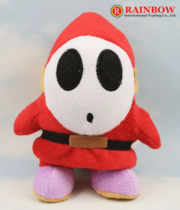 Супер марио плюшевые игрушки мягкая животных застенчивый парень рисунок кукла 6