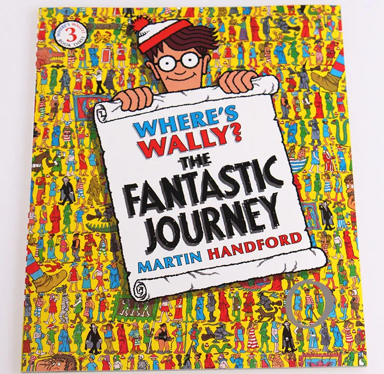 6 шт Большой размер А4 английские книги где Где Where's Wally: дети наблюдения видения будут найти головоломки подарок для детей детство
