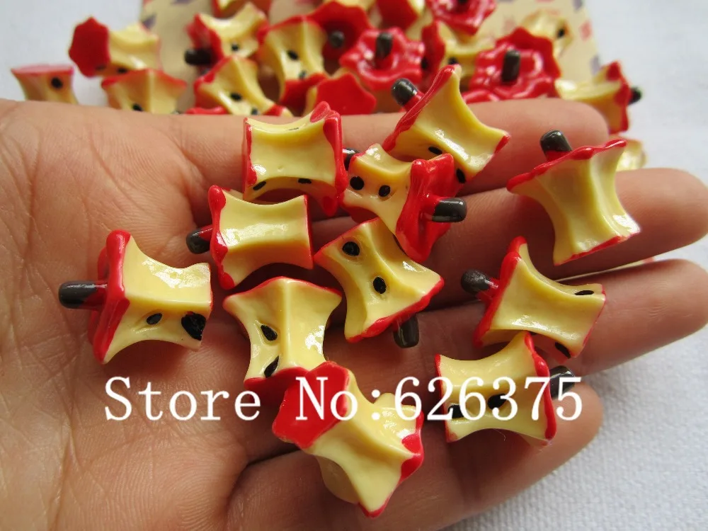 Рена! Минимальный заказ $6 (смешанный заказ) полимерное яблоко для волос с бантом