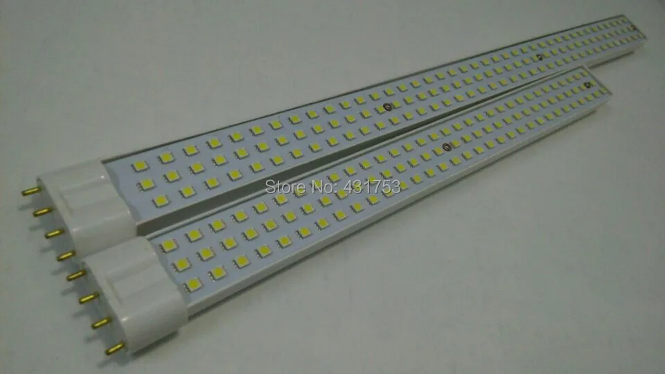 Оптовая продажа 50 шт./лот 2G11 18 Вт 25 Пробки Сид 4Pin 5050 SMD Led U Лампы Pure White AC 220 В