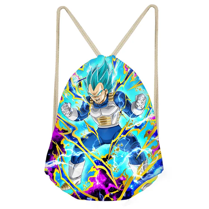 FORUDESIGNS/горячая аниме Dragon Ball Z Супер шнурок рюкзак для детей мальчиков Прохладный Saiyan солнце Гоку Вегета печати школьные сумки - Цвет: H3547Z3