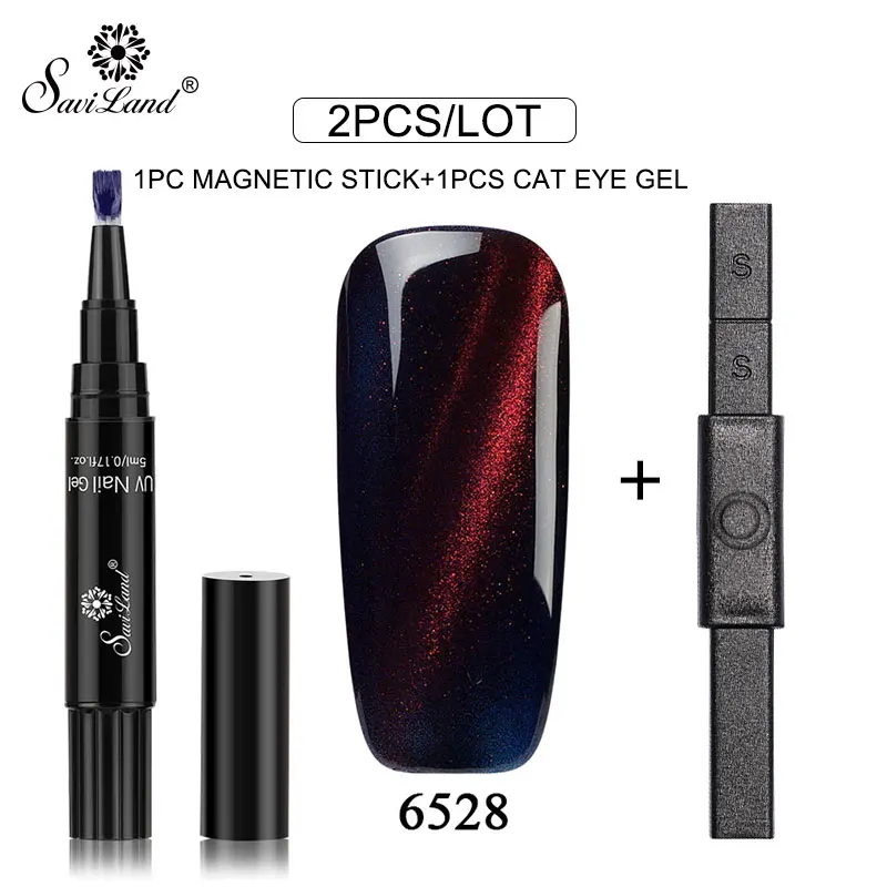 ZHG874 Saviland Гель-лак для ногтей кошачий глаз 3D vernis Полупостоянный УФ-лак для ногтей Маникюрный гель для ногтей Набор лаков для ногтей - Цвет: ZHG874