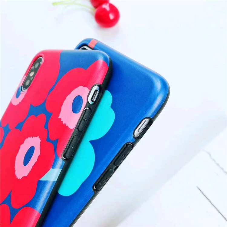 Модные Цветочный узор чехол для iphone X 8 7 6 6s плюс Мягкий ТПУ силиконовый телефонные
