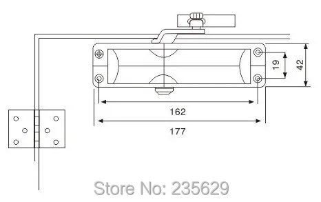 Автоматический доводчик дверей из алюминиевого сплава фурнитура для управления