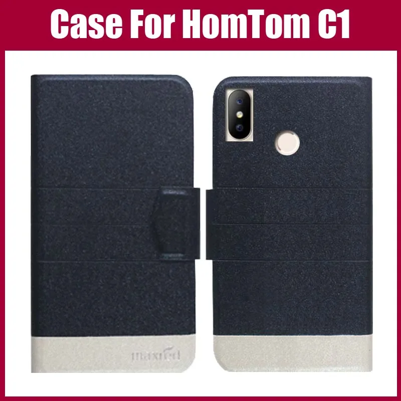 Горячая распродажа! Чехол HomTom C1 C2 Lite 5 цветов модный ультратонкий кожаный