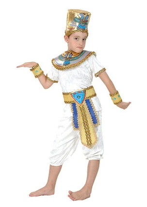 Egypt Queen Costumes Princess Royal Golden Women Men Costume Masquerade theme Party adult halloween cosplay kids child clothing |
