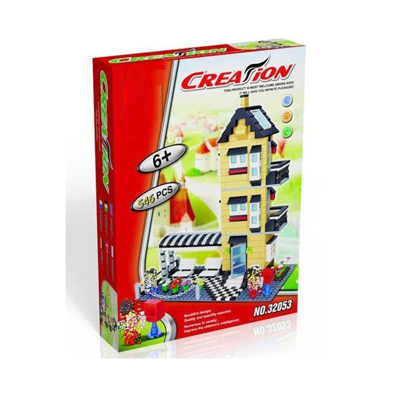 Wange 32053 546 шт. Agile Вилла Набор строительных блоков Совместимость Toysing 3D игрушечные