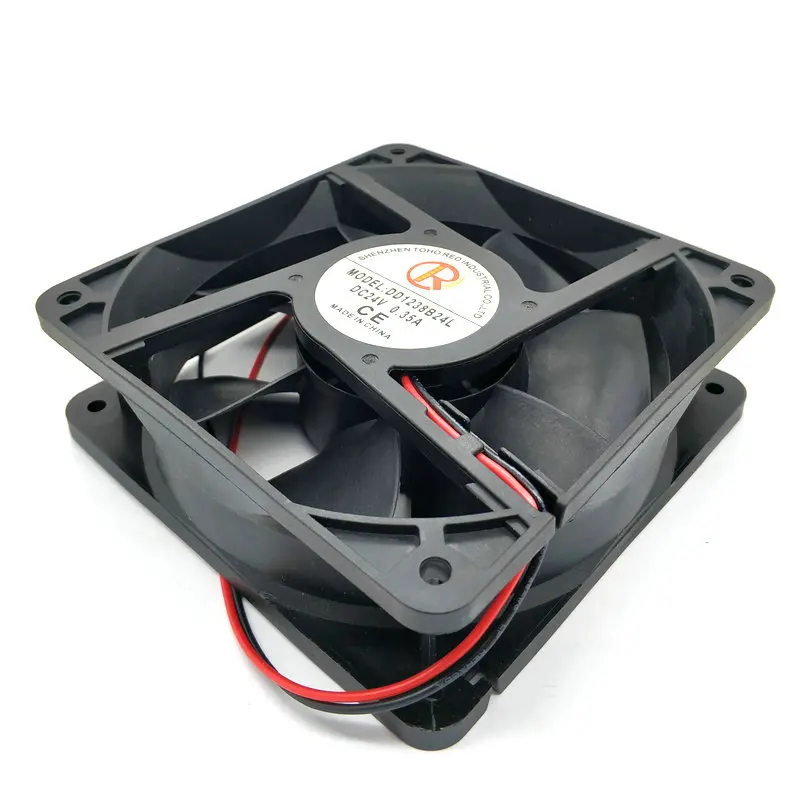 

NEW original 12cm IP55 waterproof 12038 24V 0.35A DD1238B24L 2wire for Anime game console cooling fan HZDO 120*120*38MM