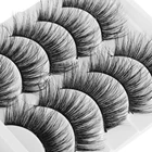 Натуральные расклешенные накладные ресницы 5 пар, 3D Искусственные норковые волосы 25 мм, ресницы ручной работы, индивидуальные Искусственные ресницы