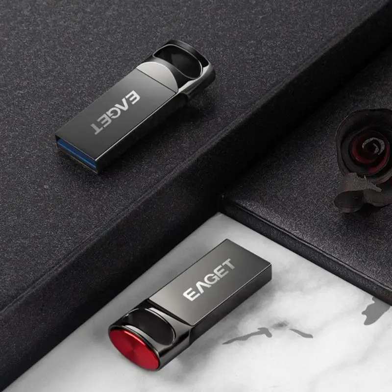 EAGET U81 Mini Metal USB3.0 Flash Drive 128GB 64GB 32GB 16GB High Speed Pendrive USB Flash Memory Stick Pen Drive Storage U Disk