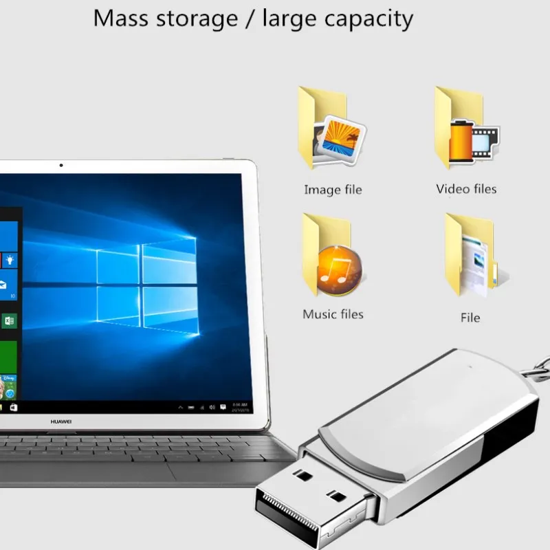 KRECOO Новый Водонепроницаемый высокоскоростной брелок Металл Компьютер USB Флэш