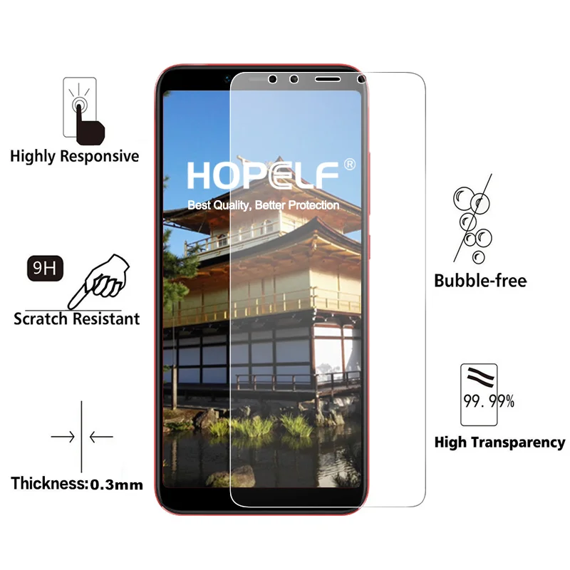 HOPELF закаленное стекло для Xiaomi Mi A2 Lite 6X защита экрана 2.5D Защитное стекло для телефона для Xiaomi Mi A2 Lite стекло