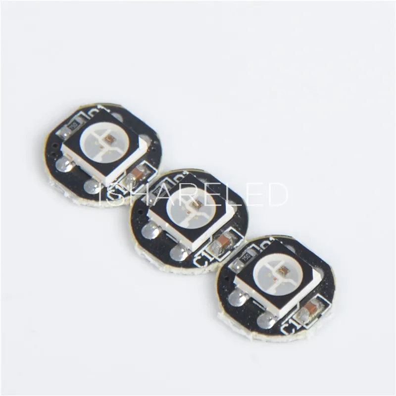 Светодиодные чипы WS2812B SK6812 100 шт. ~ 1000 с черным радиатором PCB (10 мм * 3 мм)