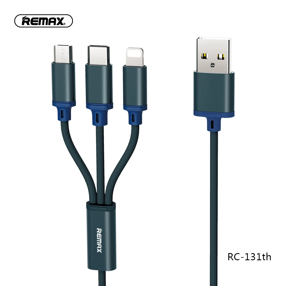 REMAX 3 in1 USB кабель 2A быстро Зарядное устройство usb-кабель для передачи данных