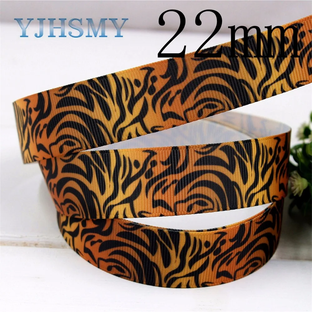 YJHSMY H-17411-1121 10 ярдов 25 мм 22 Леопардовый принт ленты grosgrain свадебный подарок