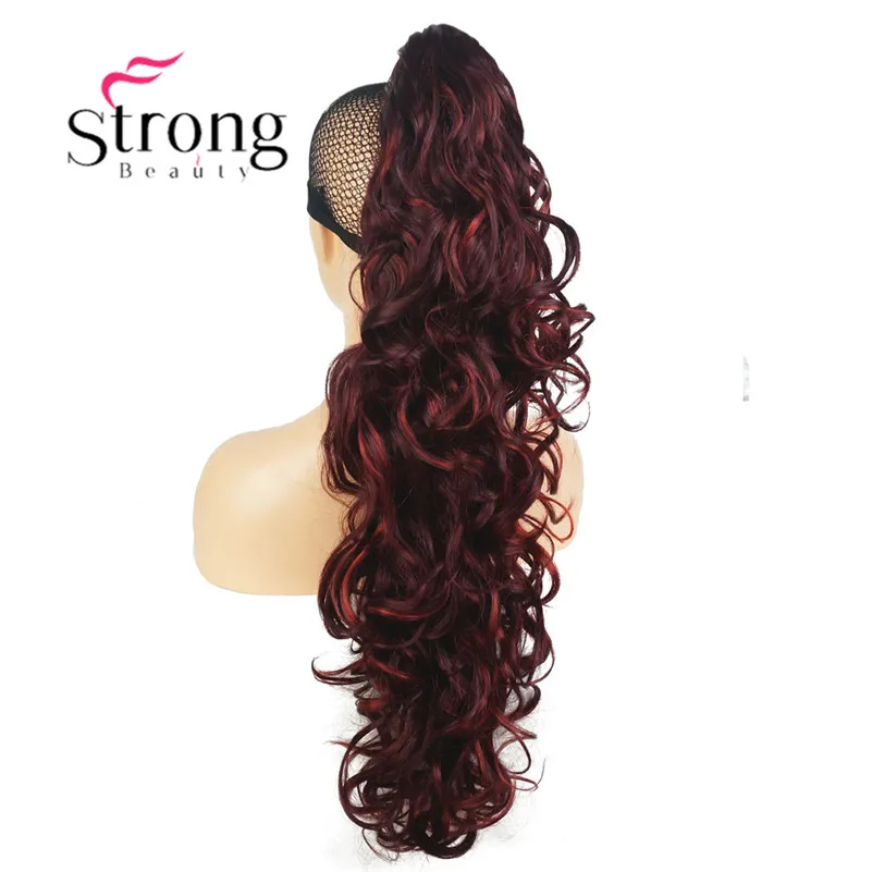 StrongBeauty женская обувь для девочек синтетическая X-Long W прекрасная форма коготь зажим конский хвост пони волосы расширенный выбор цвета