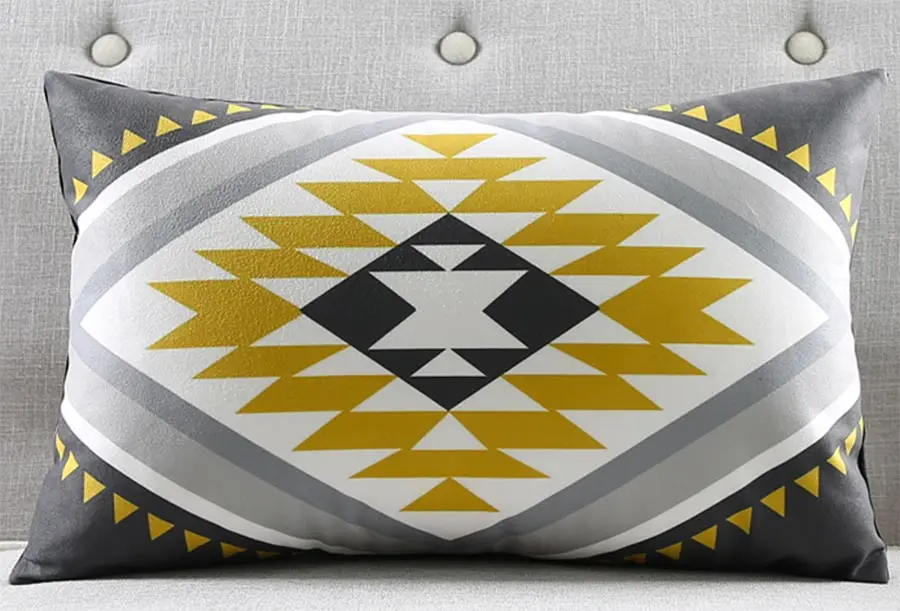 Бесплатная доставка! Черная серая желтая Геометрическая квадратная