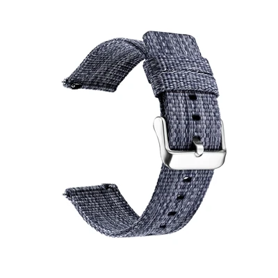 Blue strap Нейлоновый ремешок для samsung Galaxy gear S3 S2 класс мягкие холщовые браслеты для Amazfit bip Loop 22 мм 20 мм 24 мм универсальный браслет - Цвет: Blue strap