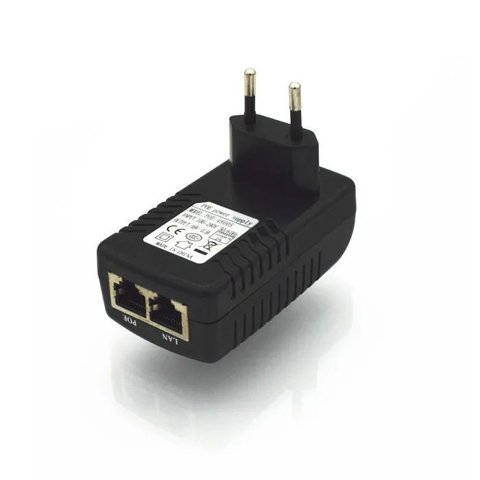 ENSTER настенная вилка POE инжектор с 48 в источник питания через Ethernet для Hikvision Dahua