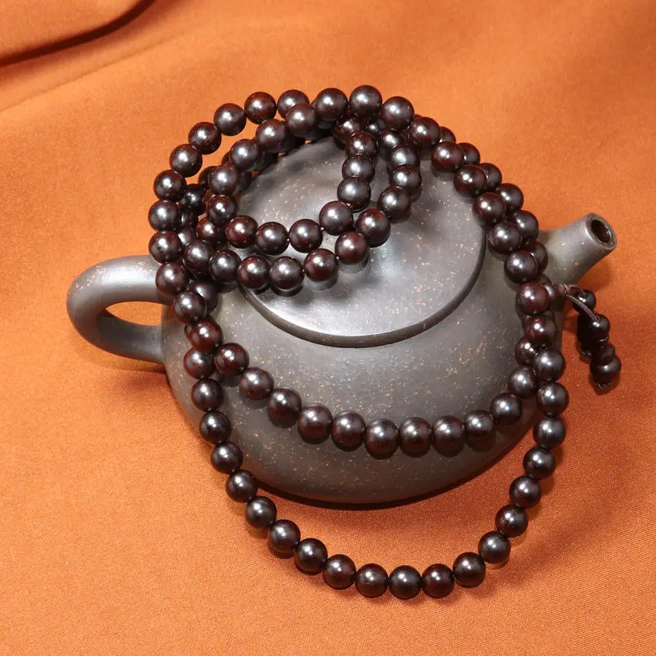

8mmx108pcs beads bangle with venus Genuine Natural Lobular Red Sandalwood of India bracelets wood Jewelry fashion ornament gift