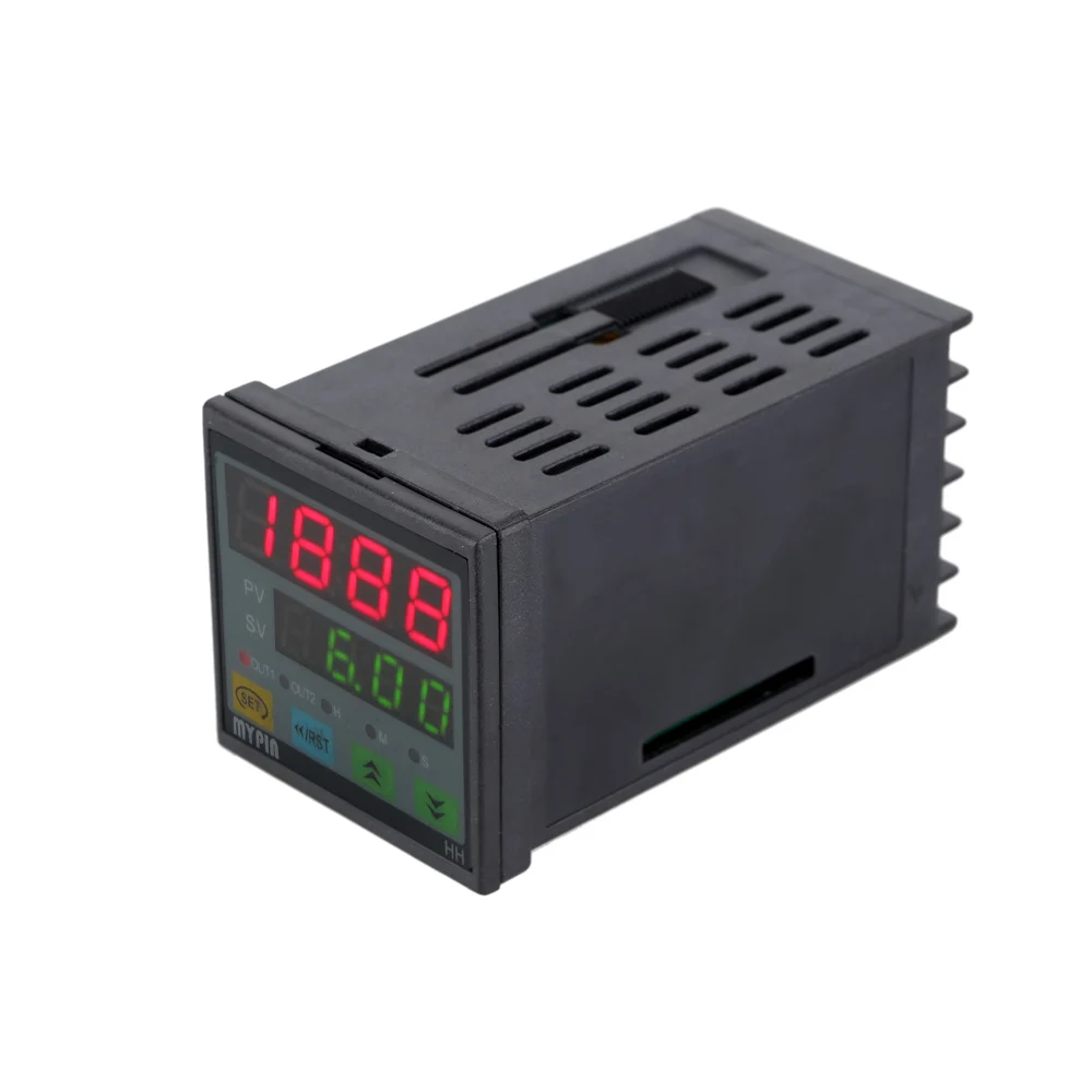 90 260V AC/DC Цифровой таймер 4 разрядный Дисплей будильник обратный отсчет времени счетчик реле Выход 1