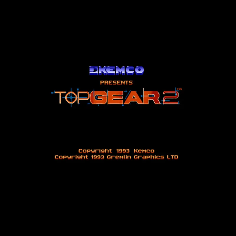 

Топ Шестерни 2 16 бит большой серый карточная игра для США NTSC игры