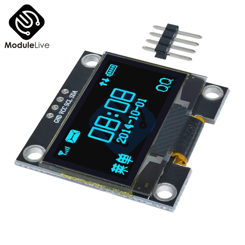4PIN 1 3 &quot1 дюймов IIC I2C серийный 128x64 SSH1106 OLED ЖК-дисплей синий экран модуль для Arduino |