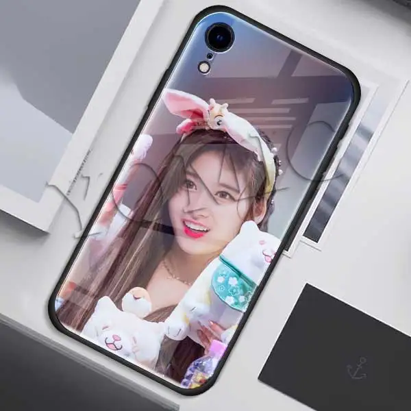 011 Чехол Twice Mina Momo Kpop из закаленного стекла для Apple iPhone XR 7 8 6 6S Plus X XS MAX, чехол для сотового телефона - Цвет: 011
