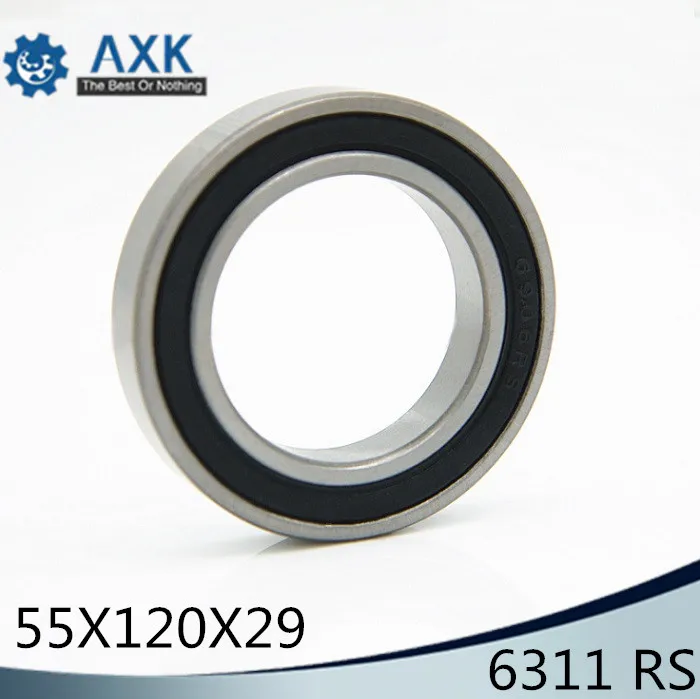 6311RS подшипник ABEC 3 (1 шт.) 55*120*29 мм шайбовый с глубоким 6311 2RS упорные шариковые