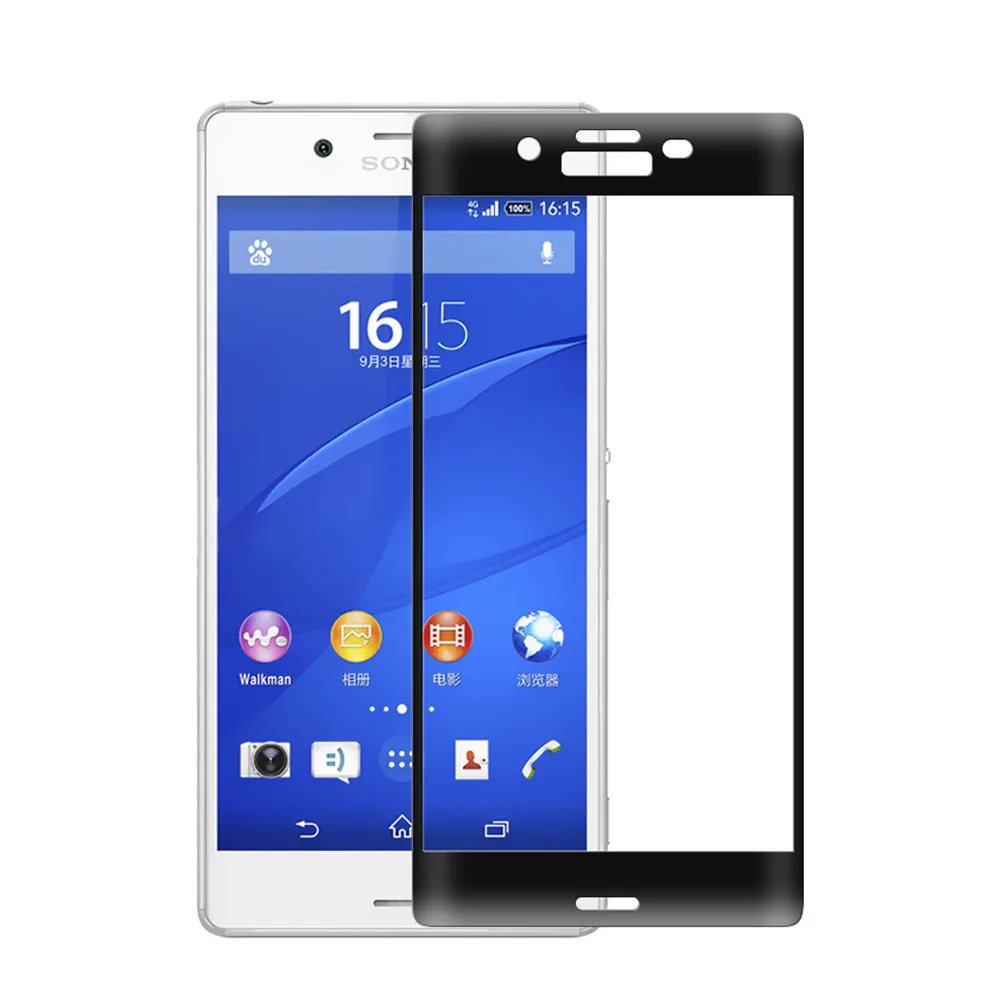 Full Cover Curved Tempered Glass For Sony Xperia X Performance Screen Protector protective film F8131 F8132 glass | Мобильные