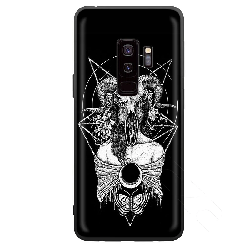 6 Lavaza пентаграмма 666 демоническим, чехол для samsung Galaxy S10 S9 S8 S7 S6 Plus Note 9 8 M30 M20 M10 край - Цвет: 6