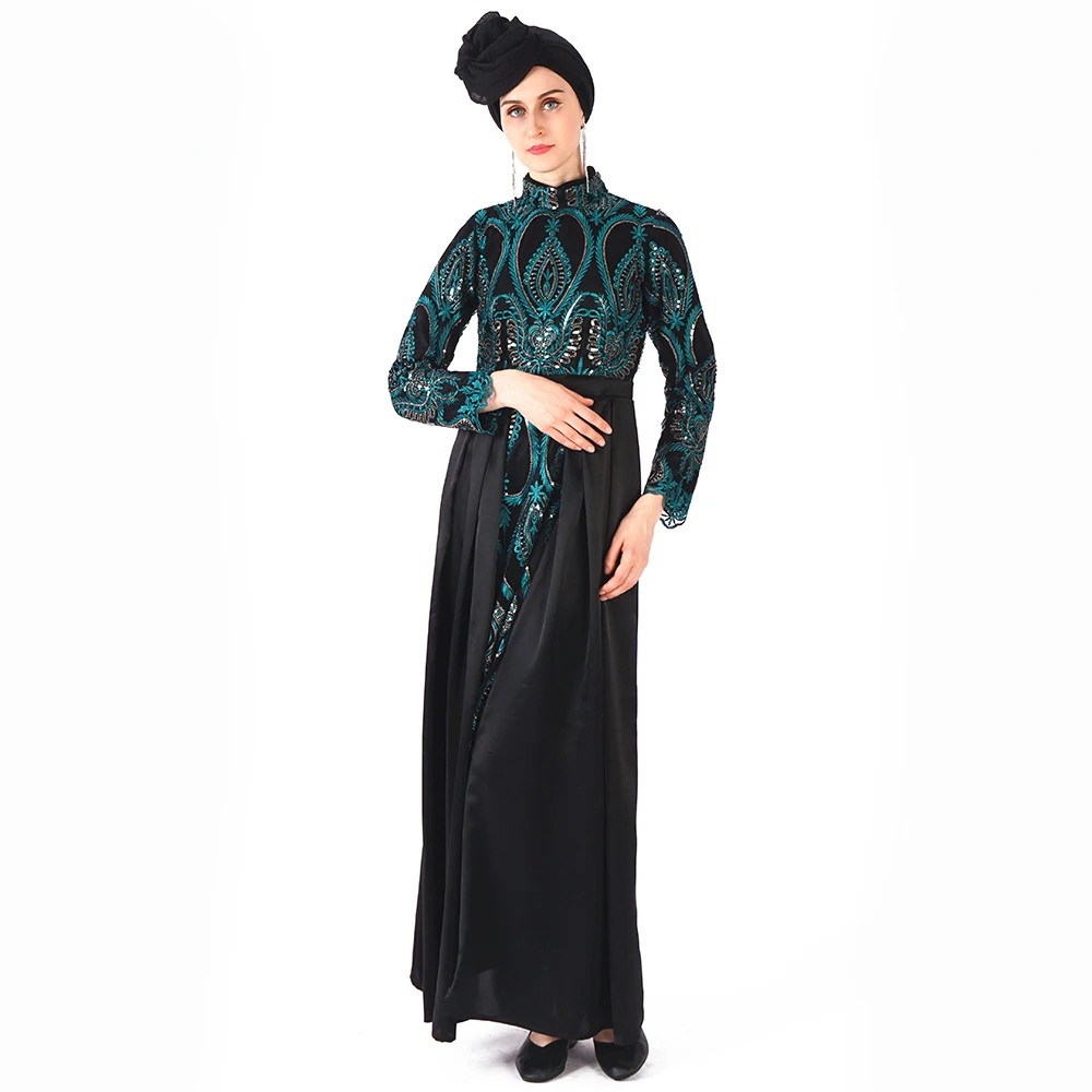 Muslim Dress Abaya Islamic Clothing For Women Malaysia Jilbab Djellaba Robe Musulmane Turkish Baju Kimono Kaftan Tunic L219 |