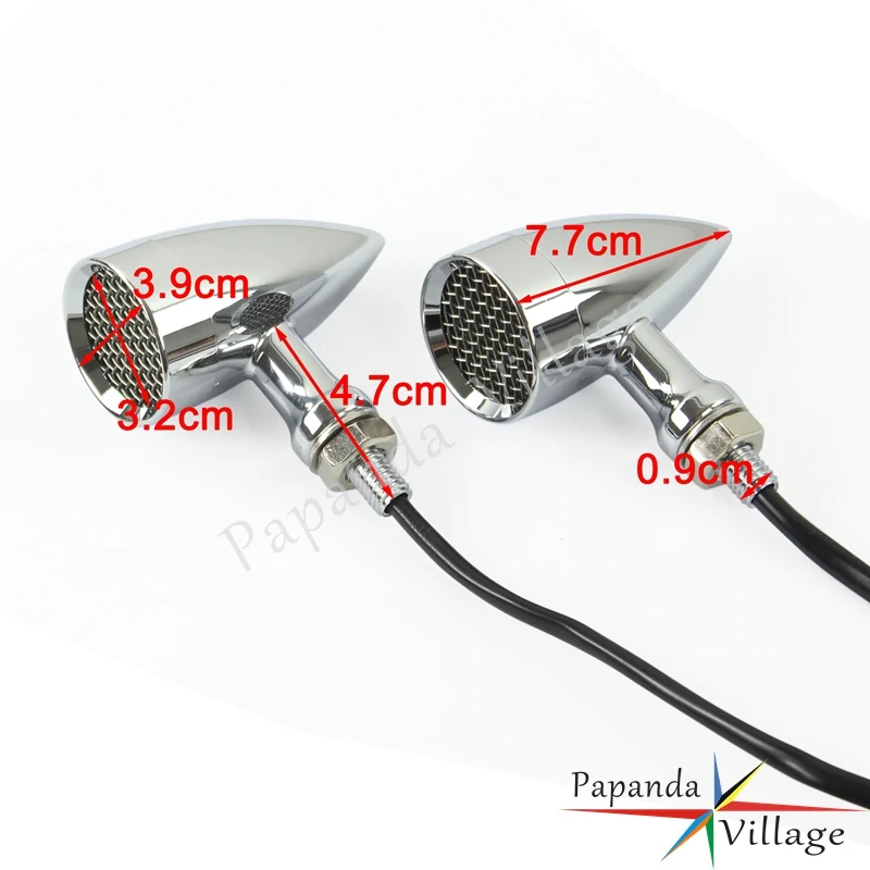 Хромированная светодиодная сетчатая Накладка для мотоцикла указатель поворота
