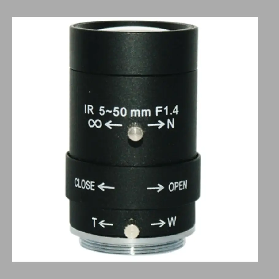 CS 5-50 мм 1/3 &quotF1.6 варифокальный ручной объектив диафрагмы cctv камеры для камера