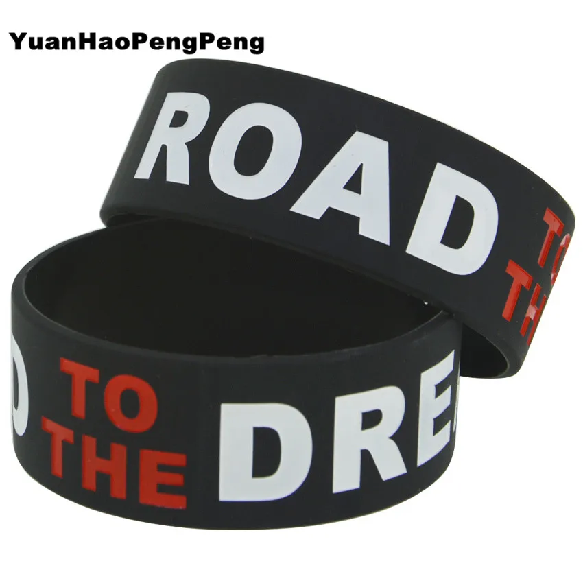 1 шт дорога к мечте мотивация силиконовый черный цвет браслет | Украшения и