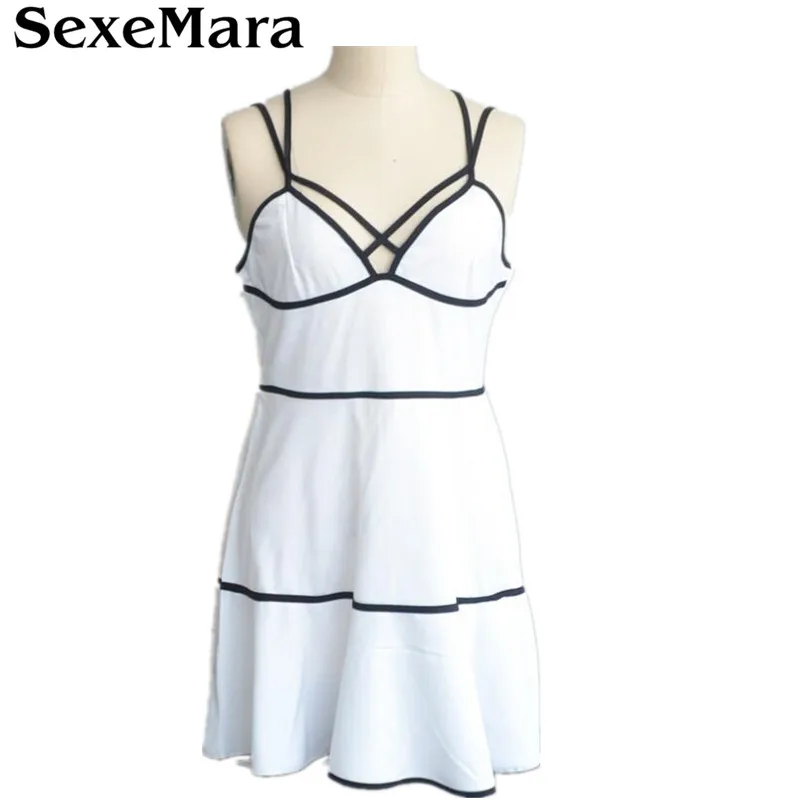 Новинка простое летнее Мини Платье С v образным вырезом для девочек цвет белый