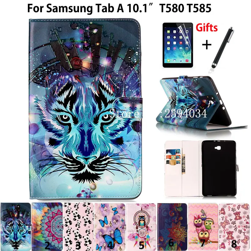 Тонкий окрашенный чехол для Samsung Galaxy Tab A A6 10 1 2016 планшета T585 T580 T585N детская