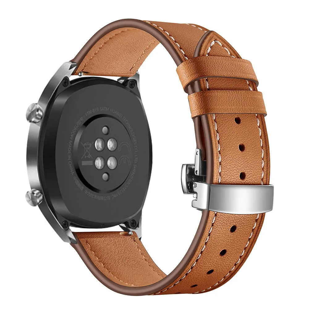 Ремешок кожаный для Samsung Galaxy Watch 3 Band браслет Huawei 3/Pro GT 2 22 мм 45 46 мм|Ремешки часов| |