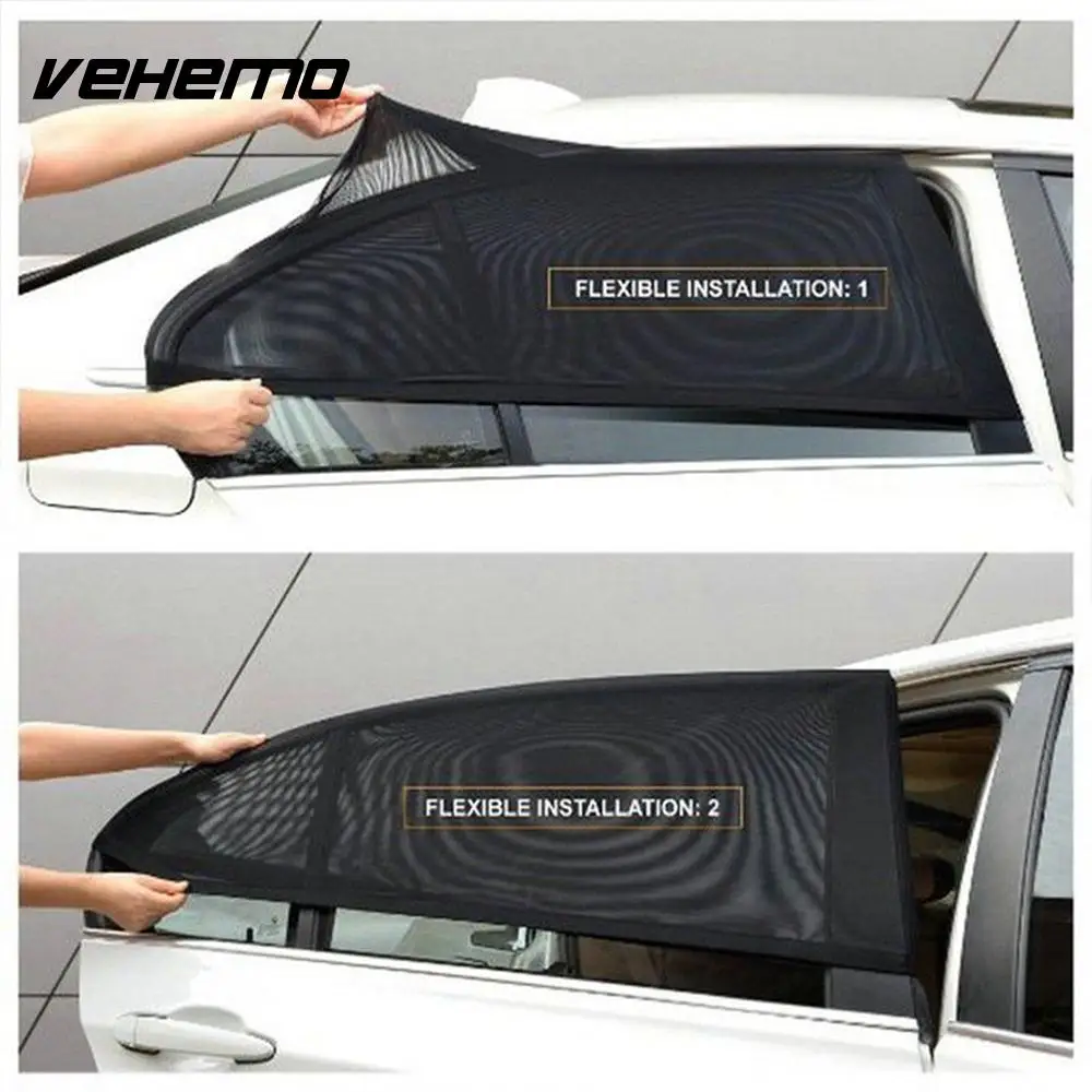 2Pcs Car Window Sun Shade Curtain Auto Shield UV Protection Cover Sunshade Protector Shades For Car|Заднее стекло| |