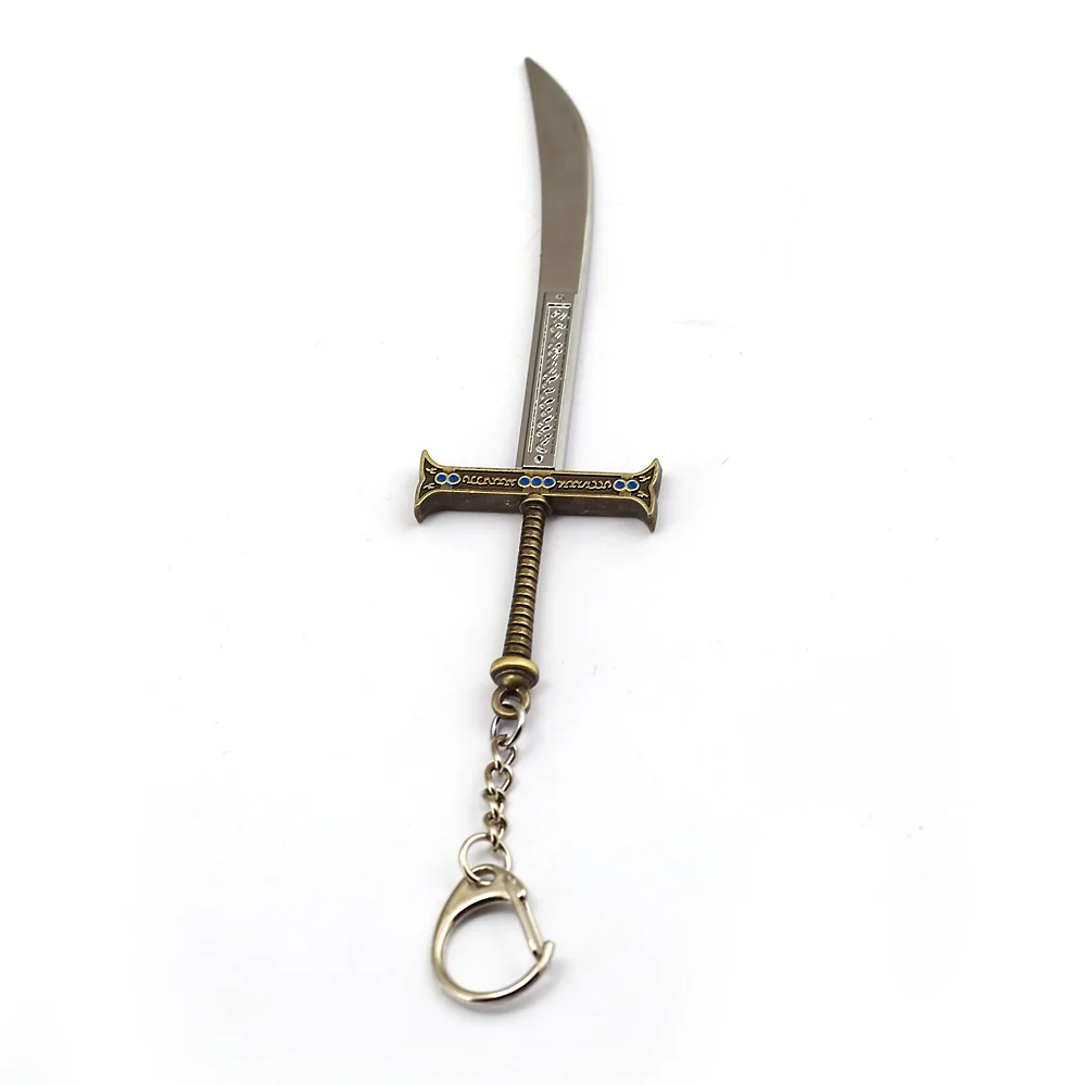 HSIC ONE PIECE Shichibukai Keychain Hawkeye Weapon Key Holder Black Sword Car Bag Chains Women Men Jewelry Chaveiro HC13086 | Украшения и