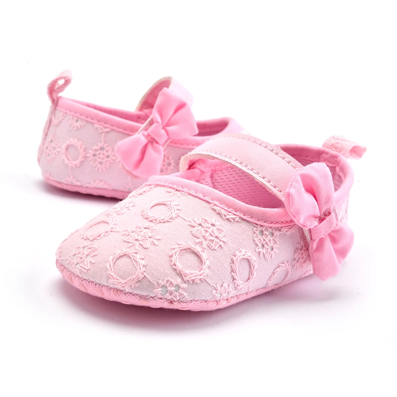 New Toddler Infant Newborn Baby Girl Soft Crib Shoes Anti-slip Pram Prewalker Cute 0-18 Months |
