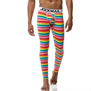 Fashion Brand Men Long Johns Cotton Basic leggings Thermal Underwear Homme Cueca Trunks Gay Men Ther