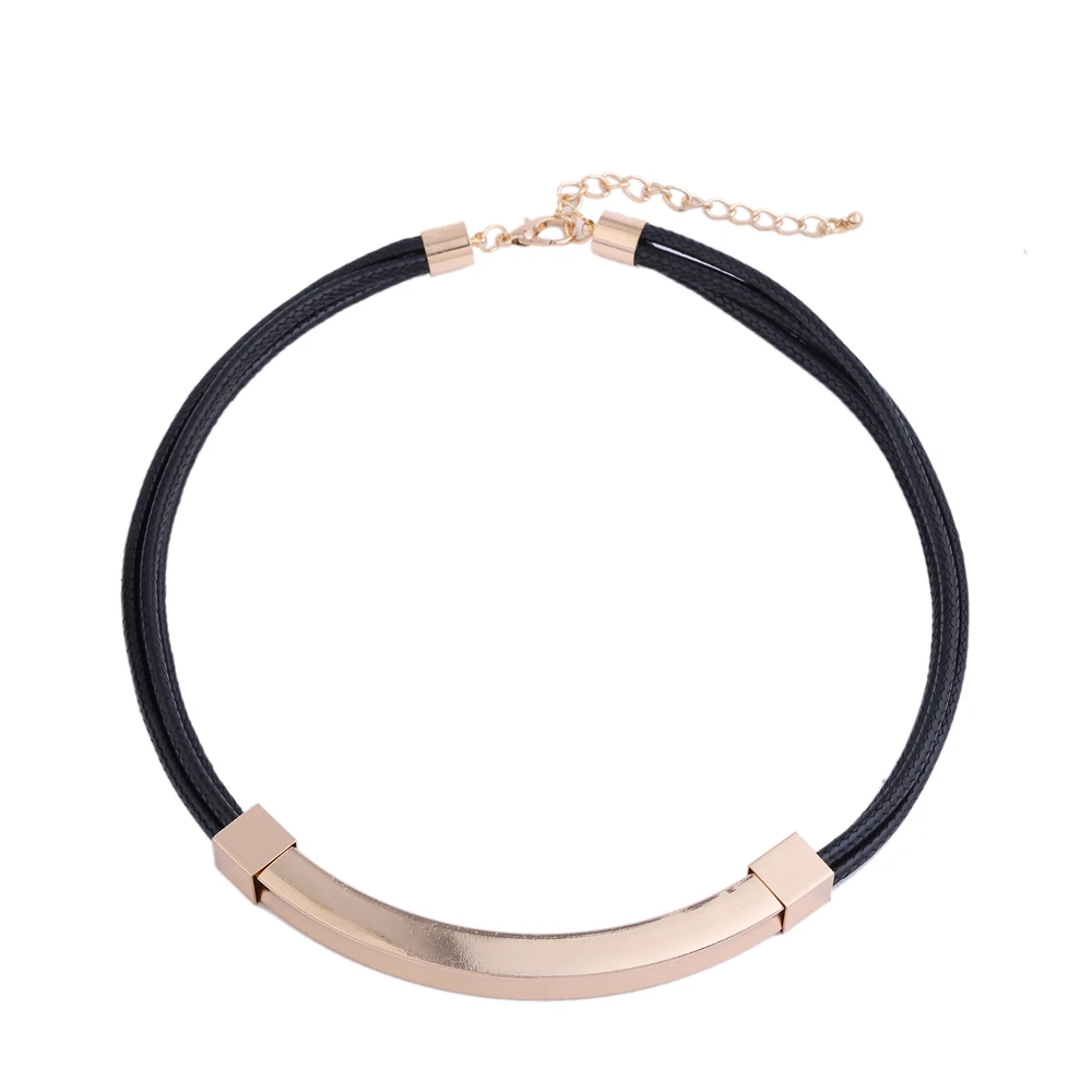 Ожерелье Desgin модное синее многослойное из натуральной кожи|necklace leather|leather choker