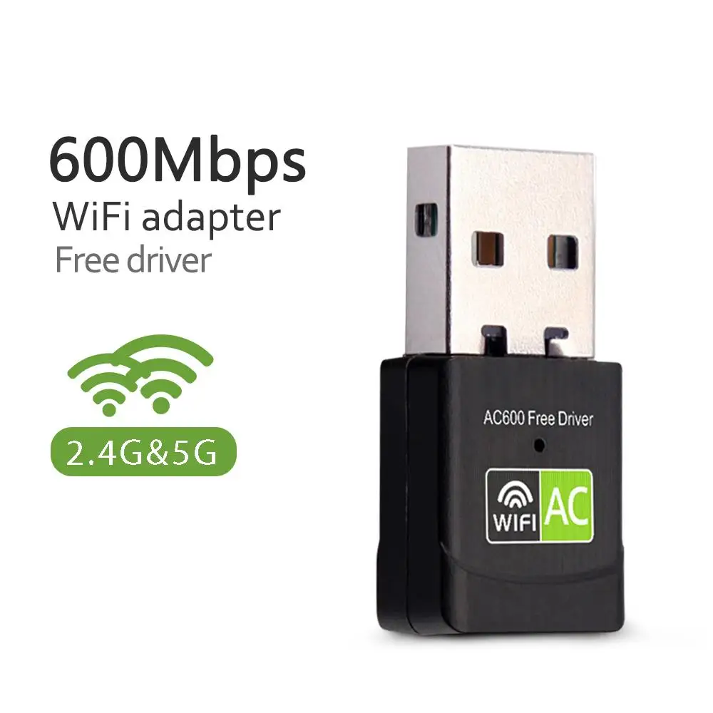 USB WiFi адаптер сетевая карта Ethernet 600 Мбит/с 5 ГГц Wi Fi приемник ПК антенна ключ