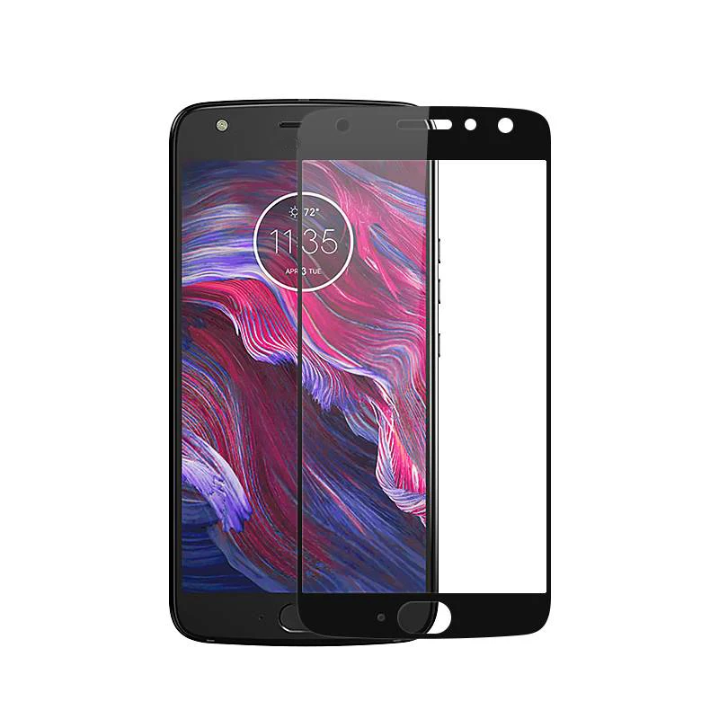 9H полное покрытие экрана протектор Закаленное стекло пленка для Motorola Moto X4 E5 G6 Play