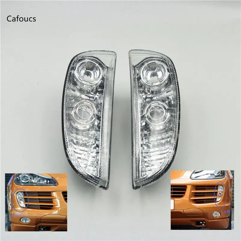 1 Pair (RH and LH) Передние Фары Светильник для Porsche Cayenne 2007 2008 2009 2010 ходовая лампа Дневной светильник дневные ходовые огни - Цвет: 1 Pair (RH and LH)