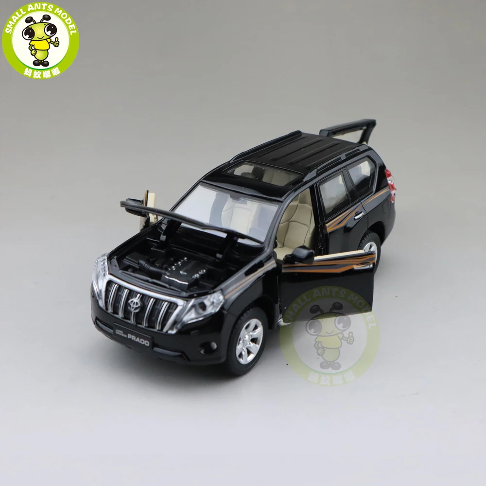 1/32 Land Cruiser Prado литая под давлением модель автомобиля SUV игрушки для детей Детское звуковое освещение Вытяните назад подарки коллекция хобби